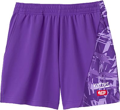 Victorus Table Tennis Table Tennis Streak Game XL Shorts, J.T.T.A (Japan Association) Approved, Moisture-Wicking, Quick-Drying, Unisex, Pants, Violet,