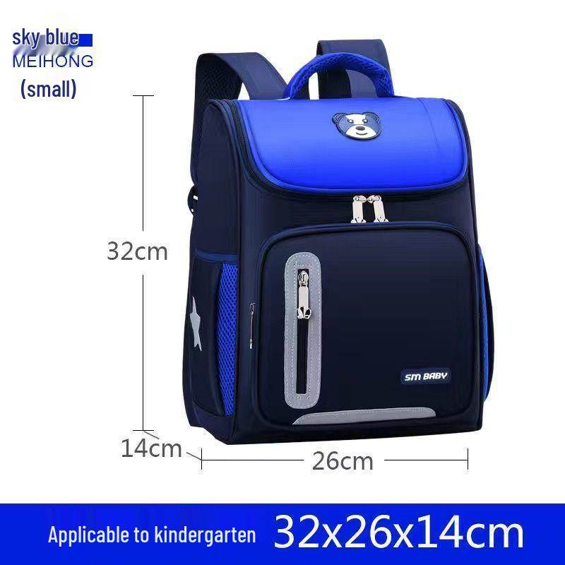 Children's Korean Style Backpack: Spine Protection, Double Shoulder for Boys & Girls - Ideal for Kindergarten & Primary School