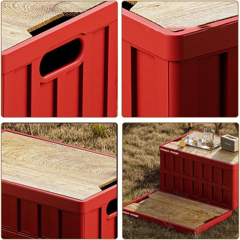 42*28*22CM Multi-functional Storage Box Large Capacity Foldable Storage Box for Outdoor Camping Sundries Organizer Car Trunk Box