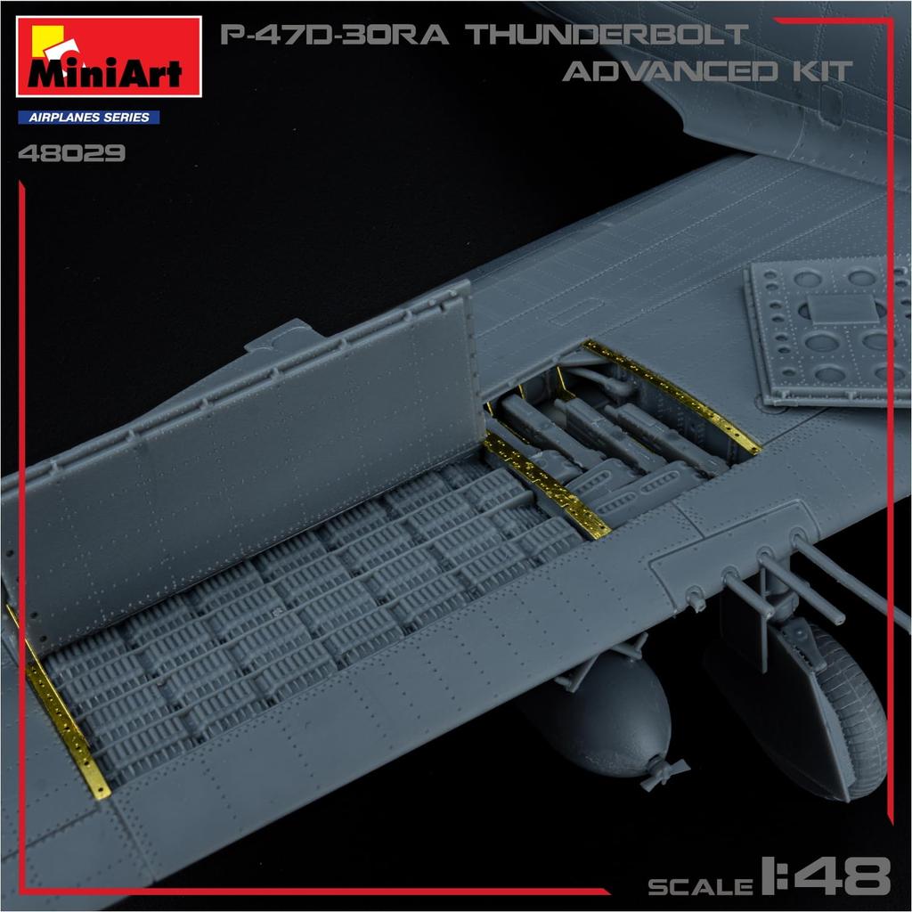 Miniart scale American Thunderbolt Advanced Kit Plastic Model Kit MA48029 1/48 P-47D-30RA