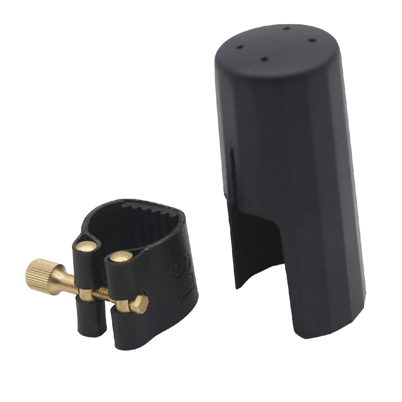 

Лигатура для альт-саксофона Felimoa, мягкий защитный колпачок, лигатура для саксофона (черный)