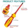 High Voltage Electrician Screwdriver Set Insulated Screwdriver 1000VPhillips Slotted Screwdriver Multi-function Electrician Tool