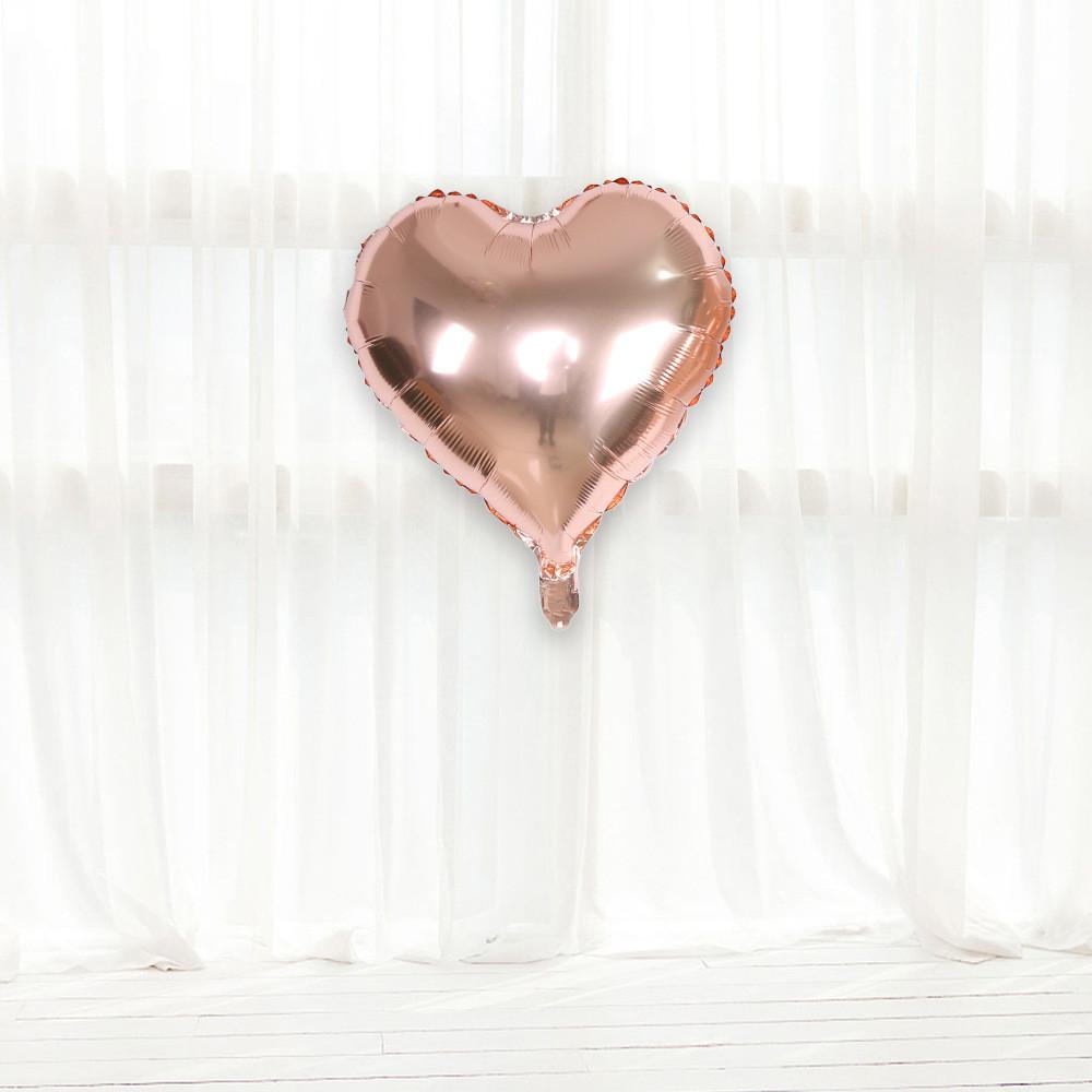

Золотые восхитительные фольгированные шары в форме сердца и звезды для свадеб и вечеринок Rose Gold Heart Balloon