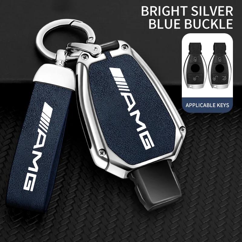 Alloy Car Key Case Cover Protector Shell For Mercedes Benz A B C E Class GLS GLA GLK GLC CLS CLA AMG W204 W205 W212 W463 W176