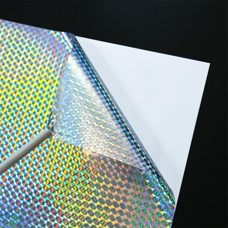 

Золотой и серебряный лазерный картон с прозрачной ПВХ клеевой основой - ПЭТ формуемый