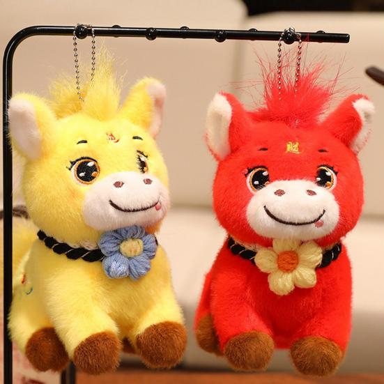 Horse Doll Auspicious Meaning Year of The Horse Plush Toy Traditional Zodiac Horse Theme Good Luck Doll Home Decor