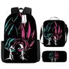 Dragon Ball three-piece backpack popular animation primary school schoolbag boys new bag