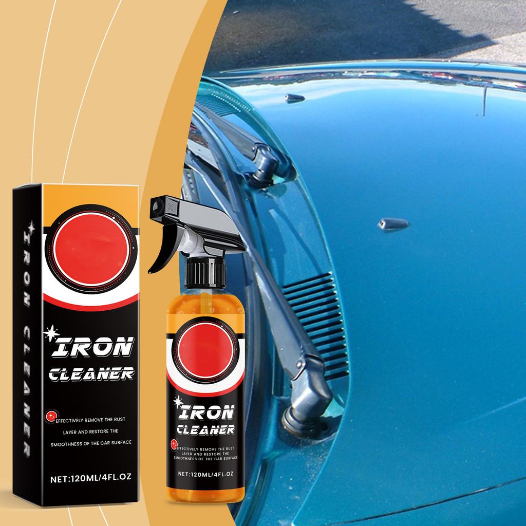 Nettoyant Rouille Extérieur Voiture 120ml Détachant Rouille Accessoire Entretien Automobile Surfaces Multiples Nettoyant Taches de Fer