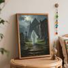 Halloween Digital Oil Painting Moonlight Cemetery Landscape Coloring Painting Hand Painting Home Decoration