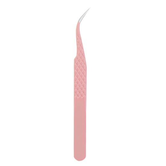 Lash Extension Tweezers for False Eyelashes Stainless Steel Lash Tweezers for Precise Eyelash Placement And Removal Rust-Proof Makeup Tool for