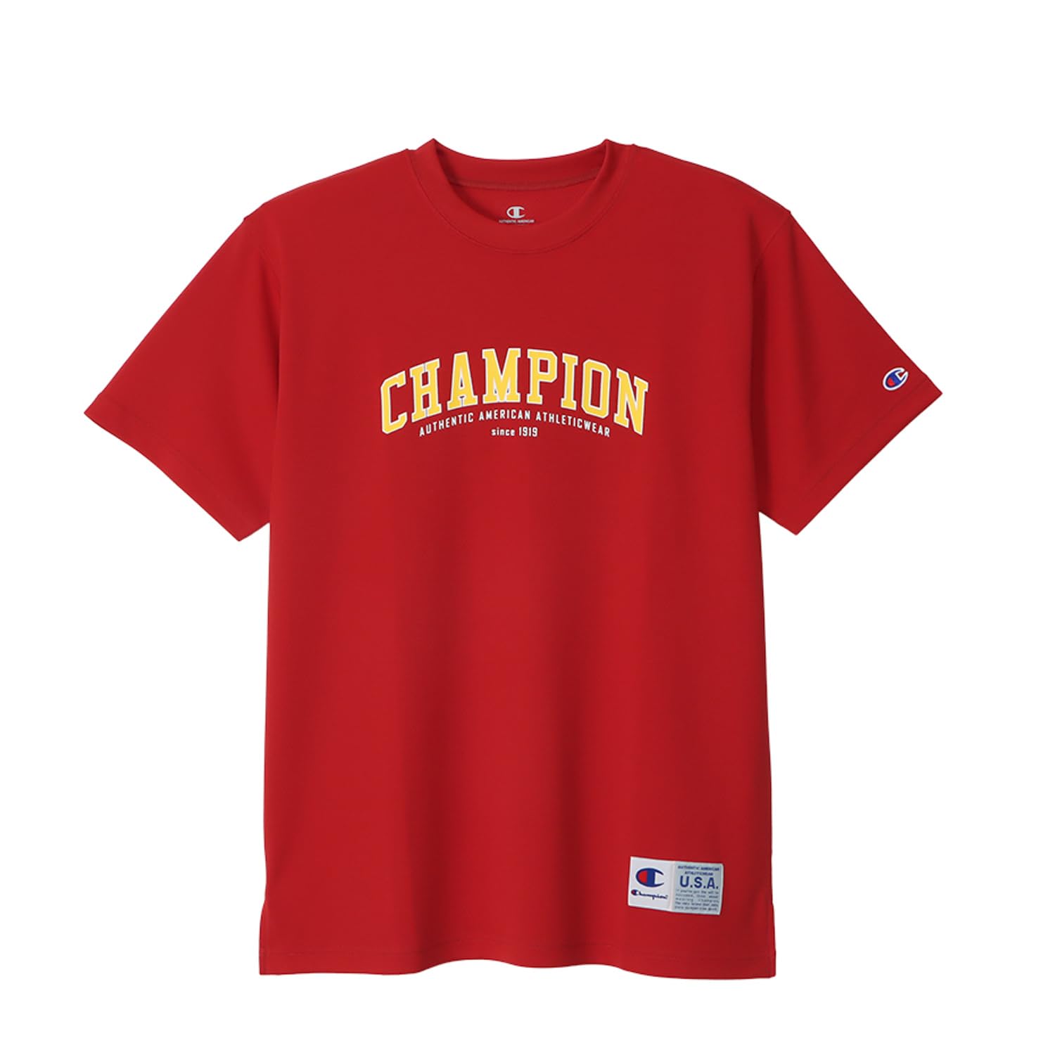 

Champion Cardinal Basketball Short Round DRYSAVER Antibacterial and Odor Graphic Logo Men s T-Shirt, Sleeve, Neck, Resistant, Print, C3-ZB350
