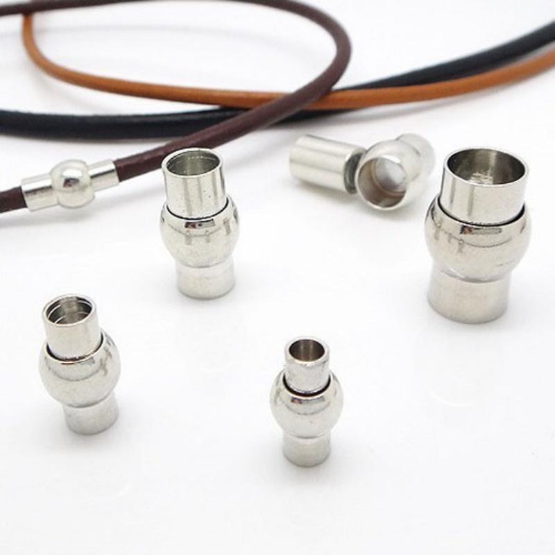 10pcs Strong Magnetic Clasps Metal Ball Magnet Buckle End Clasps Connectors For DIY Jewelry Making Bracelet Necklace Accessories