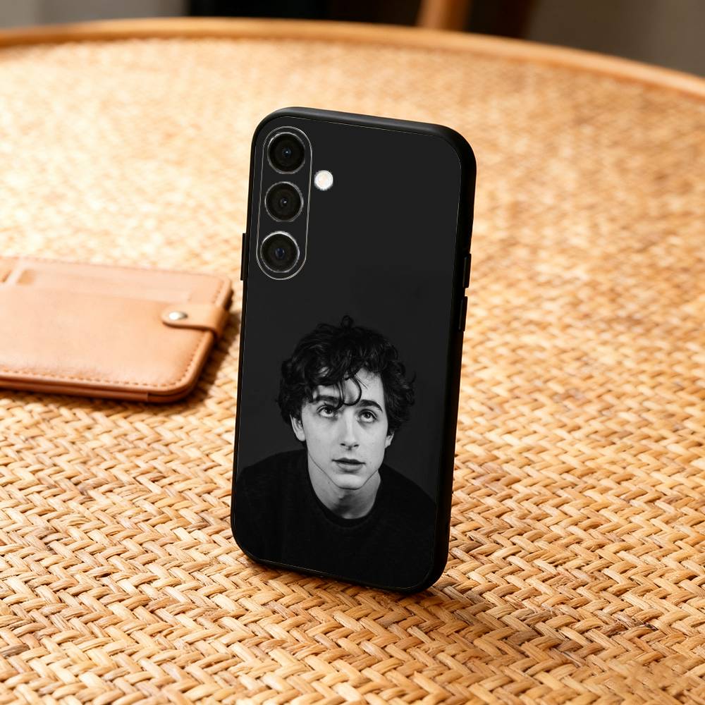 A-Amerikanischer Schauspieler Timothee Chalamet Handyhülle Für Samsung A73,72,71,A52,51,40,41,A22,A32,31,A13, Weiche Schwarze Hülle