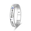 Rings 925 Silver Star Moon Colorful Sparkling Zircon Simple Rings For Women Exquisite Wedding Engagement Birthday Jewelry Gifts