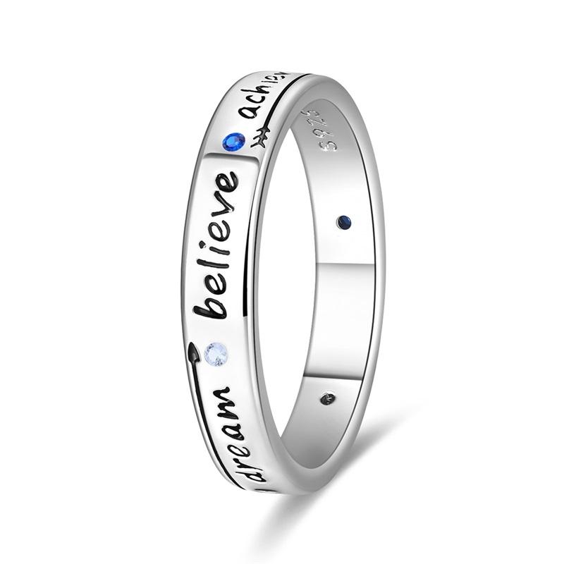Rings 925 Silver Star Moon Colorful Sparkling Zircon Simple Rings For Women Exquisite Wedding Engagement Birthday Jewelry Gifts