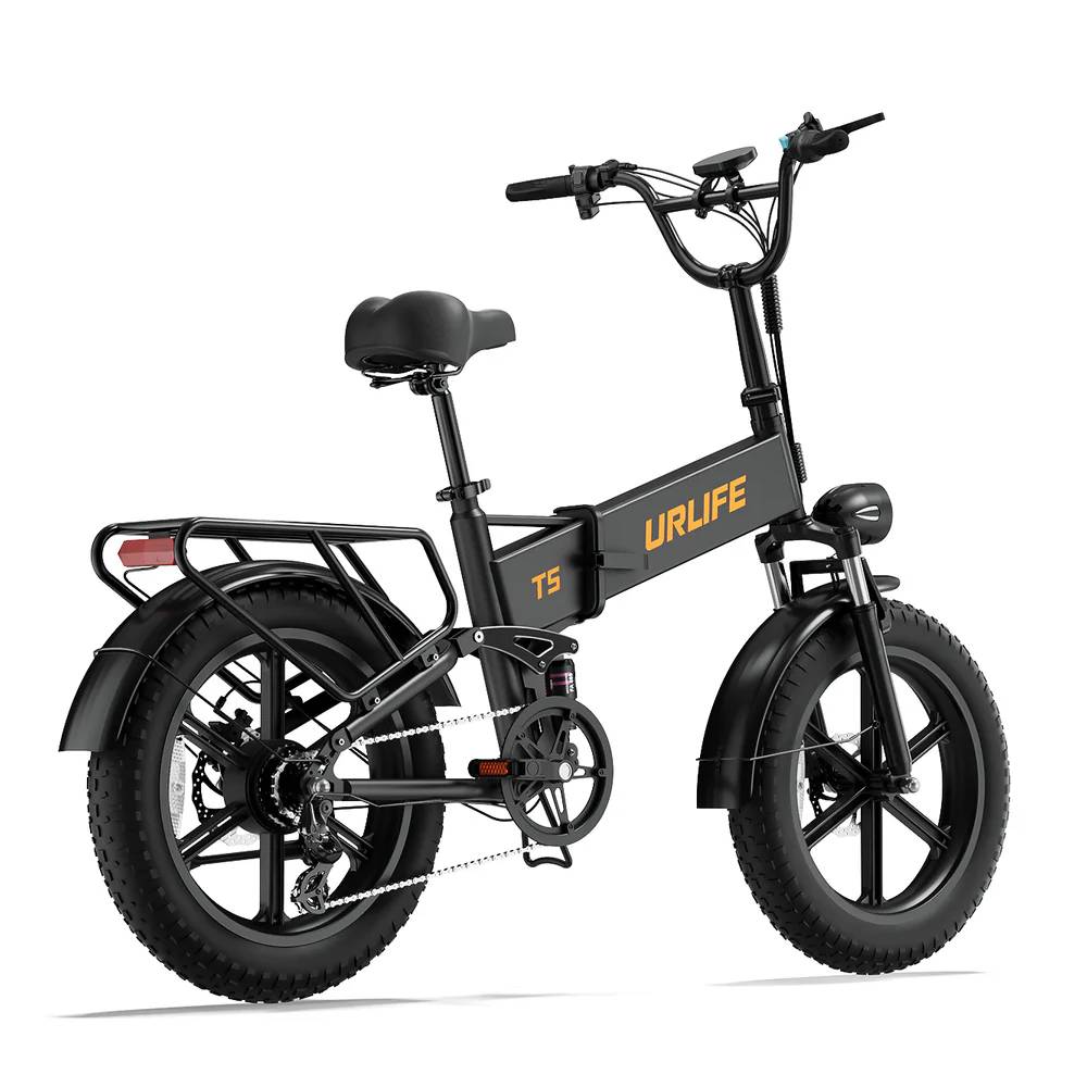 URLIFE T5 E-BIKE Adults 1500W Peak Motor 48V13AhBattery 20"x4.0" Fat Tire All Terrain Folding E-Bike Off Road Commuter Electric Bicycle