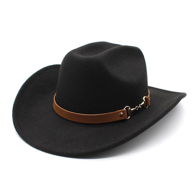 Traditional Tibetan Style Western Cowboy Hat With Wool Felt For Men And Women Summer Sun Protection