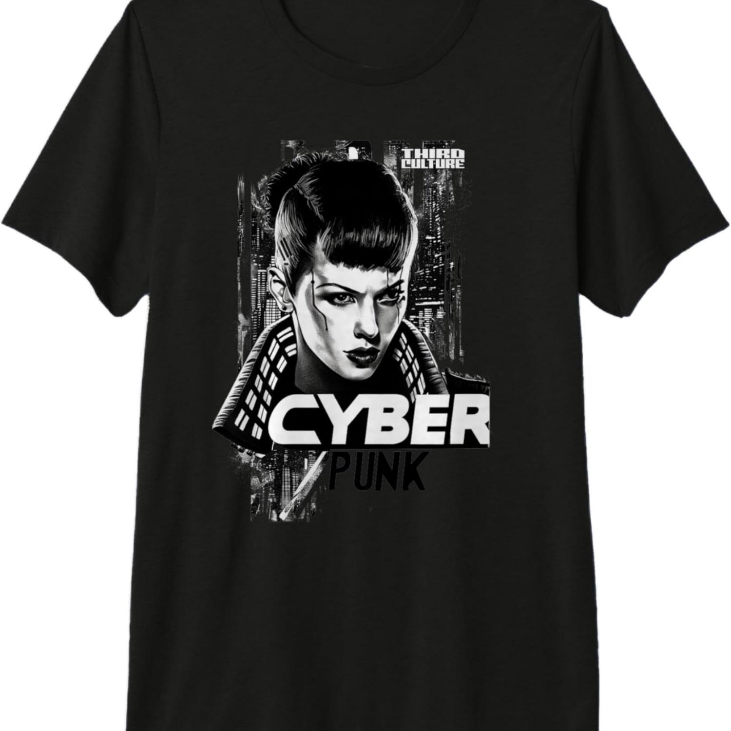 

CYBERPUNK AGENT FUTURISTIC PUNK Premium T-Shirt S чёрный