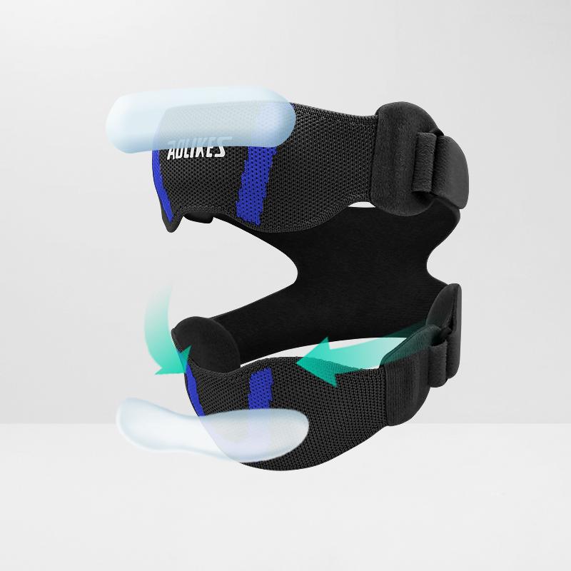 AOLIKES 1PCS Patella Knee Strap with Ergonomic Silicone Pad for Patellar Tendon Support, Adjustable Compression Knee Stabilizer