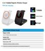 15W 3-in-1 Magnetic Wireless Charger Stand for Phone, Watch, Earbuds – Fast Charging, Portable, Foldable Desk Accessory