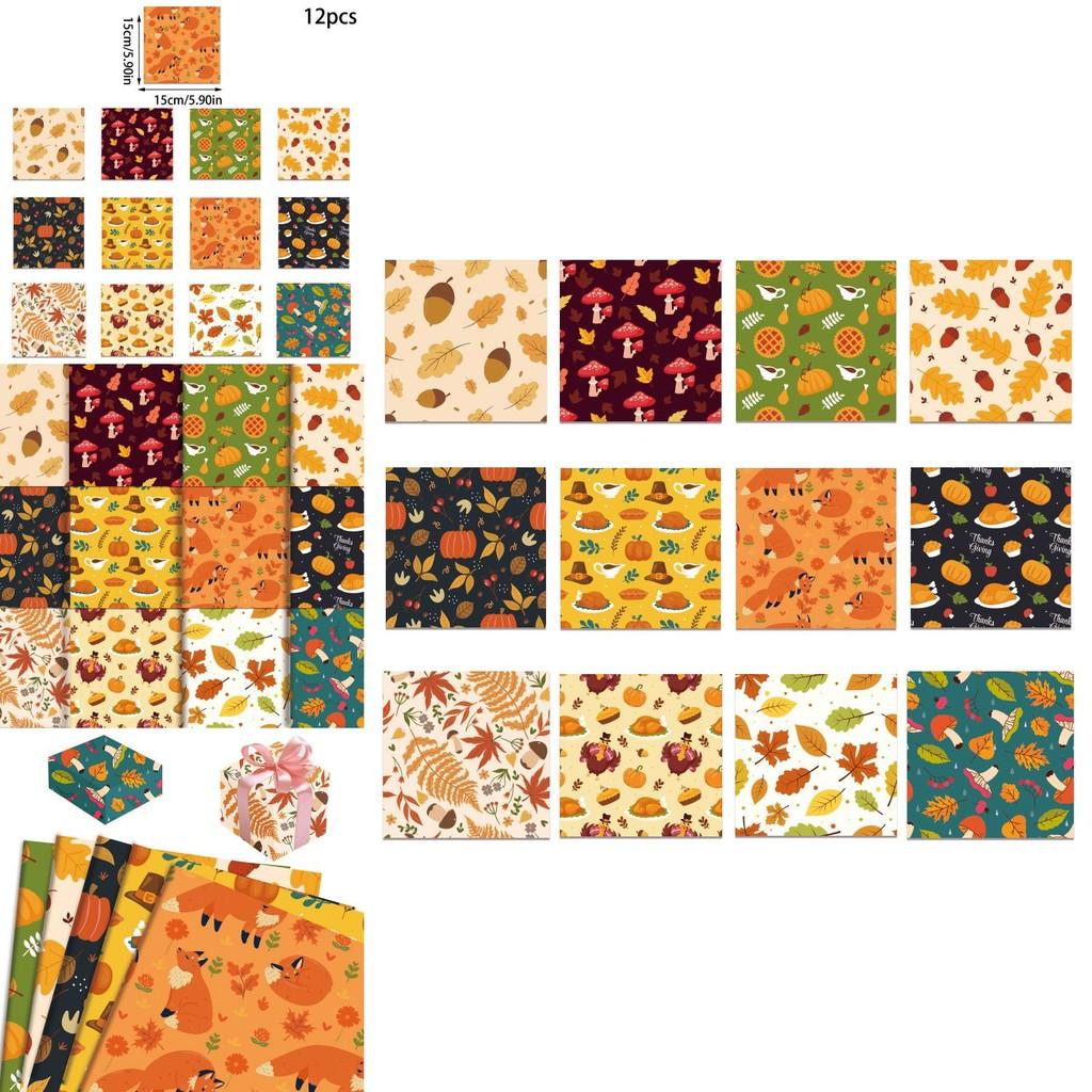 Pumpkin Themed Packaging Paper For Diy Gift Wrap And Festive Party Decorations