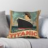 Titanic Ship Of Derams Square Pillowcase Polyester Linen Velvet Creative Zip Decorative Pillow Case Home Cushion Case