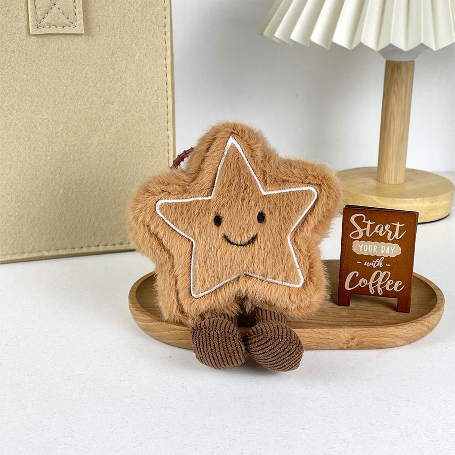 Handcrafted Star Lovely Plush Toy With Short Plush Fabric For Unique Holiday Gifts