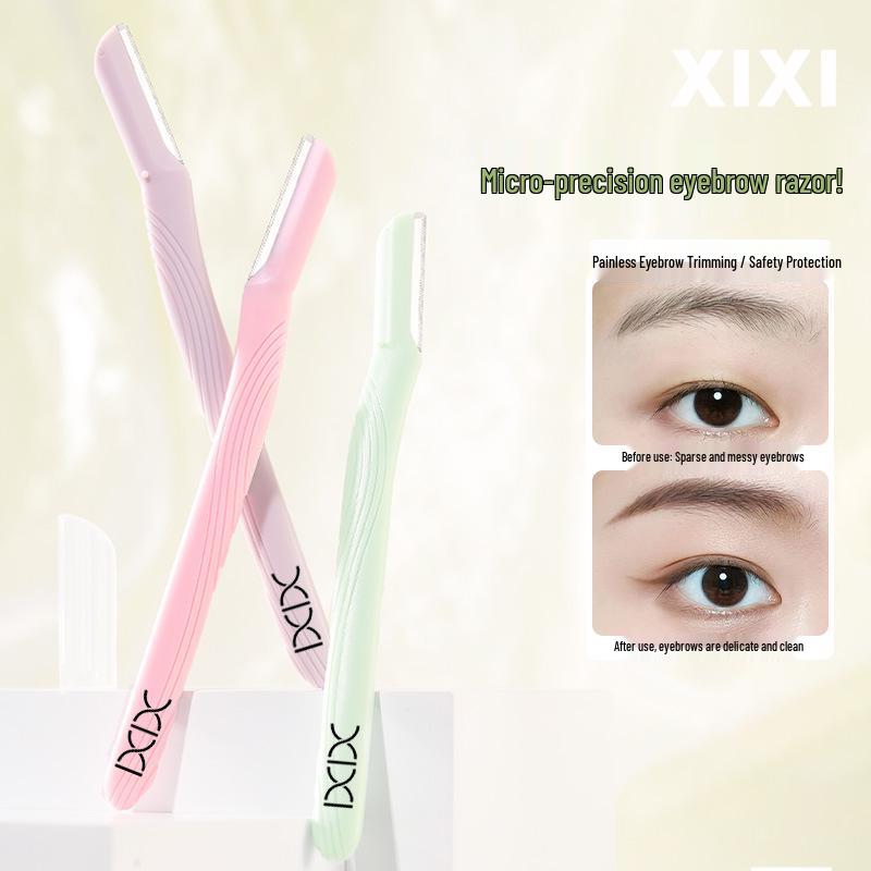 Xixi Portable Stainless Steel Eyebrow Razor - Easy for Beginners & Students