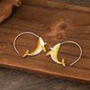 A Pair of Stylish Dolphin Print Retro, Stylish and Creative Women's Earrings