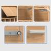Aluminum Zinc Zinc Alloy Construction Invisible Installation Bookshelves  Cabinet Door Top