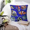 Vintage Fish Trout Pillow Cover Cartoon Fishes Fashion Pillow Case Polyester Cushion Cover Pillowcases For Sofa Home Decorative