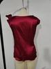 2026 European & American Women's Solid Color Satin One-Shoulder Sleeveless Commuting Top