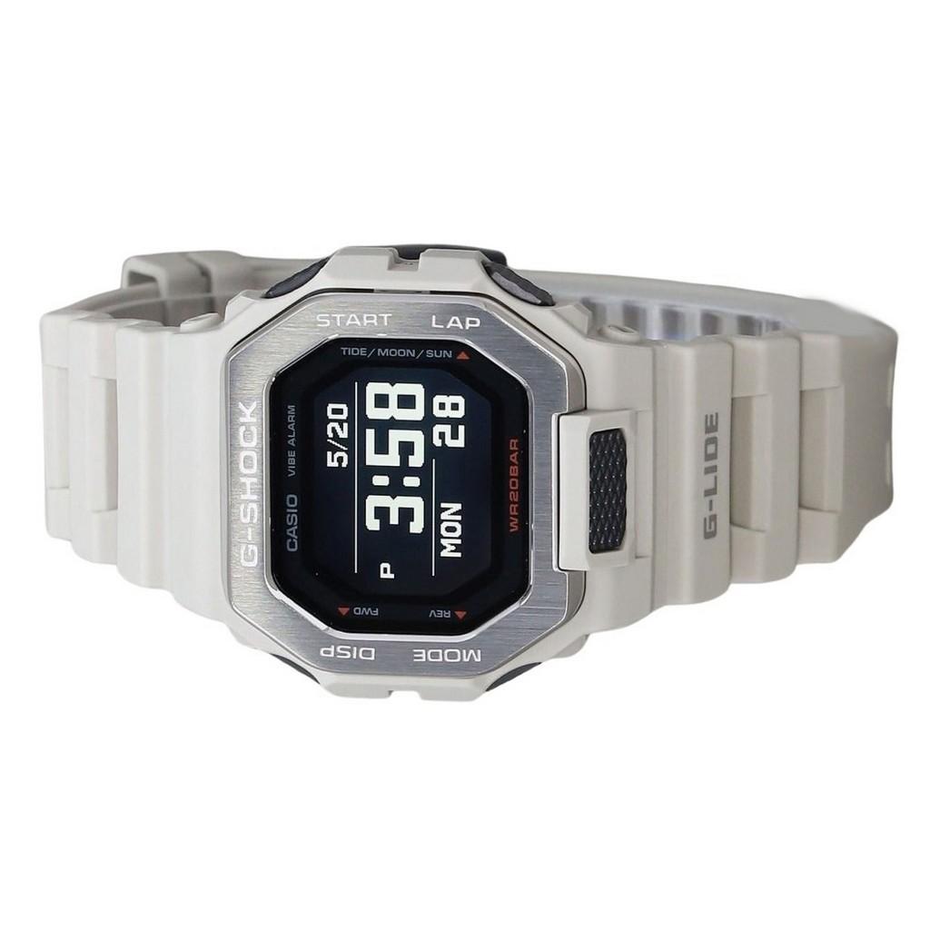 Casio Montre G-Shock G-Lide Digital Smartphone Link Bracelet en résine grise Quartz GBX-100-8 200M pour homme