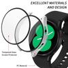 Tempered Glass+Case for Samsung Galaxy Watch 4/5/6 44mm40mm Screen Protector Bumper Shell Hard Matte All Around Protective Cover