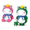 Cute Cartoon Frog Mini Bricks Animals Building Block Micro Blocks DIY Educational Kids Toys Desktop Ornament Christmas Toys