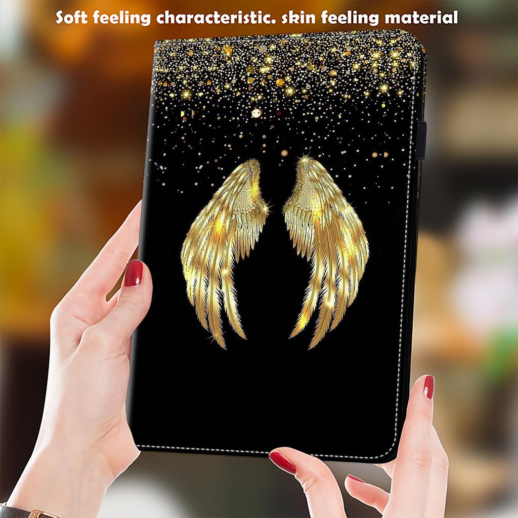 For Samsung Galaxy Tab S10 Ultra/S9 Ultra Case PU Leather Card Slots Tablet Cover Pattern Print