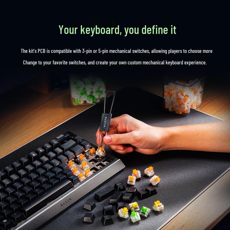 Razer BlackWidow V4 75% Customizable Mechanical Keyboard Kit