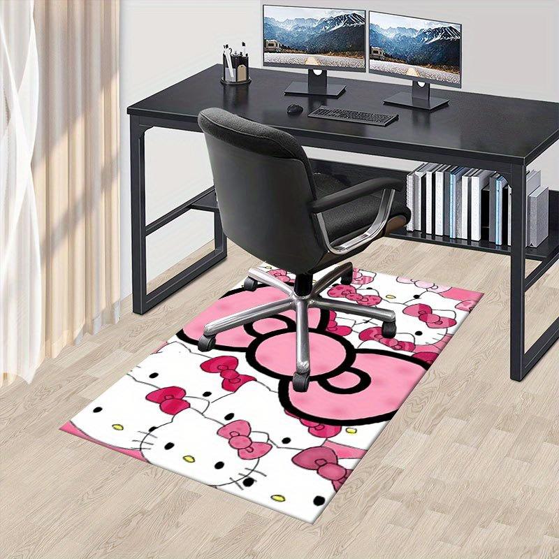 

1 шт. Sanrio Hello Kitty Ковер для офиса с принтом русалки Прямоугольный коврик под стол, Идеальный декор для гостиной, спальни, кухни, Нескользящий пол 60cm by 90cm