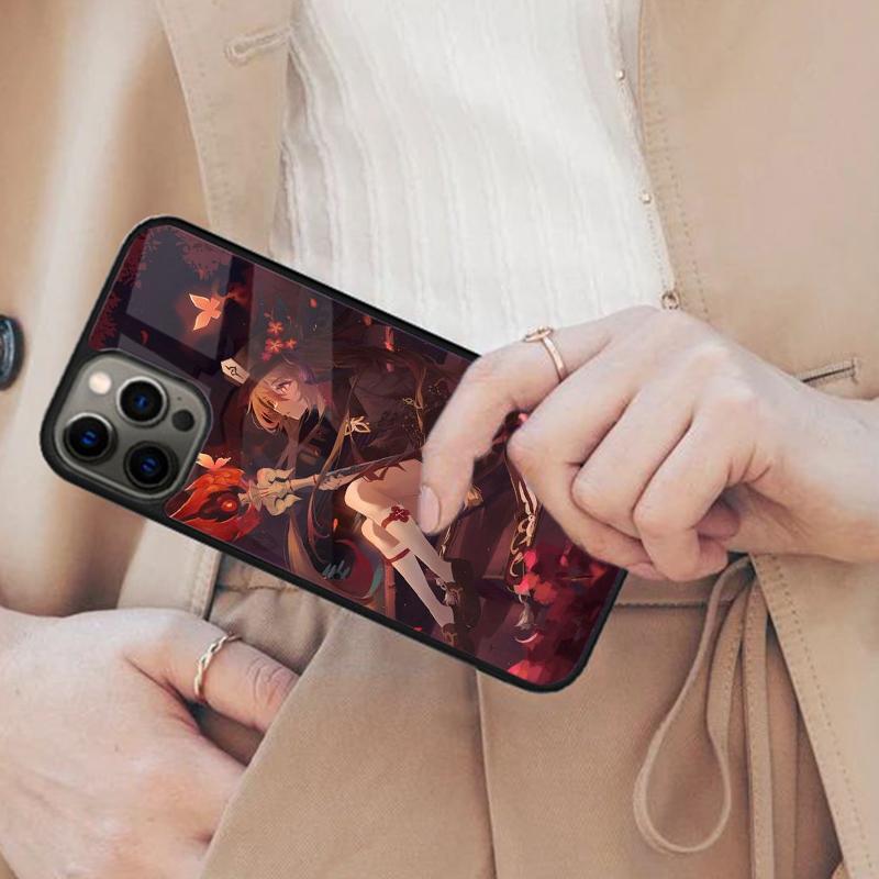Potrait Hu Tao Genshin Impact Magnetic Phone Case For APPLE iPhone 17 Air 16 14 13 12 Pro Max 15 Plus Wireless MagSafe Cover