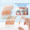 1/5 Box Interdental Silicone Brushes Teeth Stick Toothpicks Interdental Brushes Dental Cleaning Brush Teeth Care Dental Floss