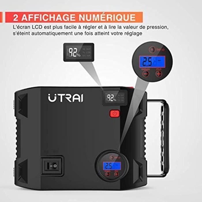 Avviatore per Auto - UTRAI - Jstar5 - 2000A - 24000mAh - Gonfiatore 150 PSI