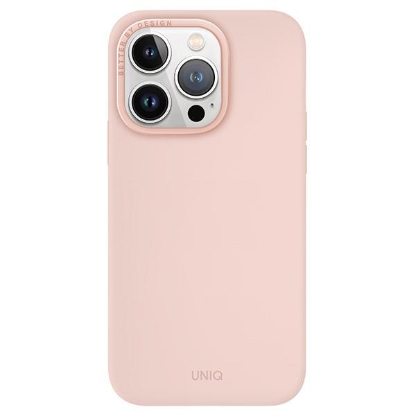 Uniq Etui Lino Hue Iphone 15 Pro 6.1Magclick Charging Różowy/Blush Pink
