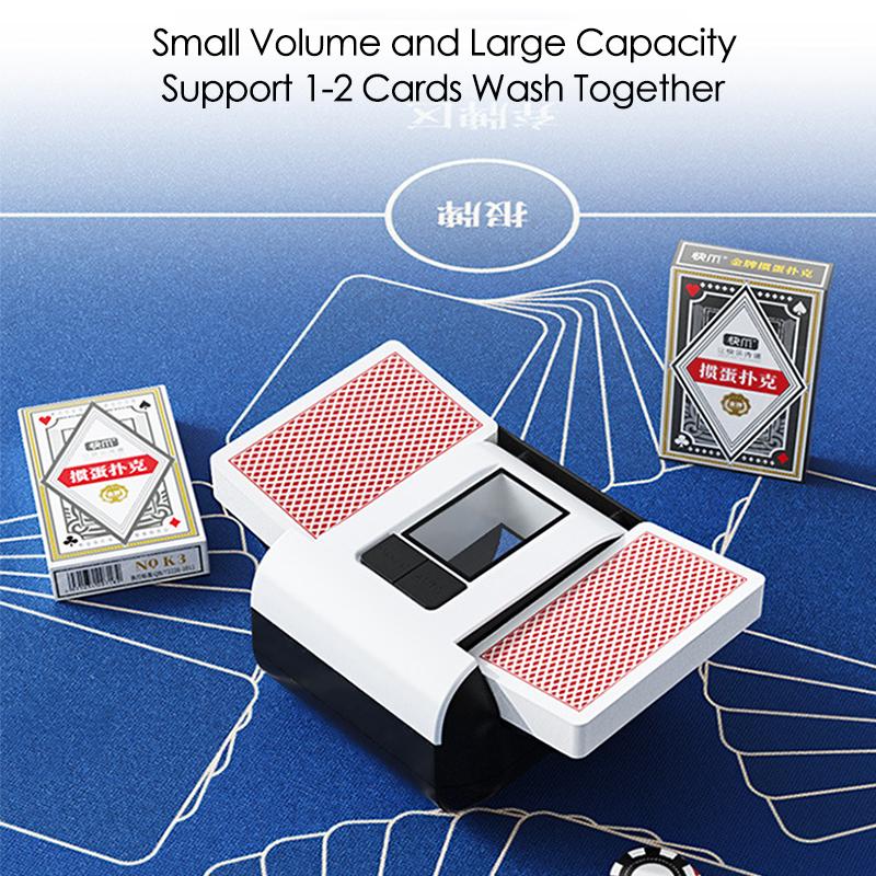 Automatic Card Shuffler Electric Poker Cards Shuffling Machine Automatic Mixer Tool Device 2000mAh Rechargeable for Home Party