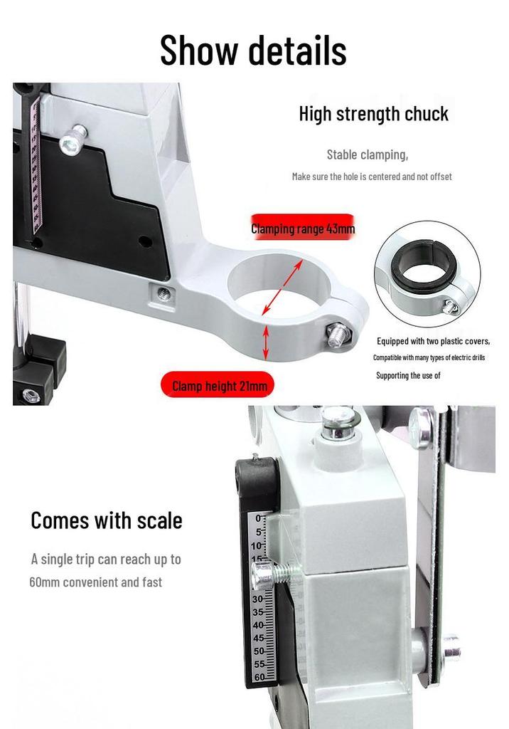 Multifunctional Mini Hand Drill Stand with Flat-Nose Pliers and Table Vise