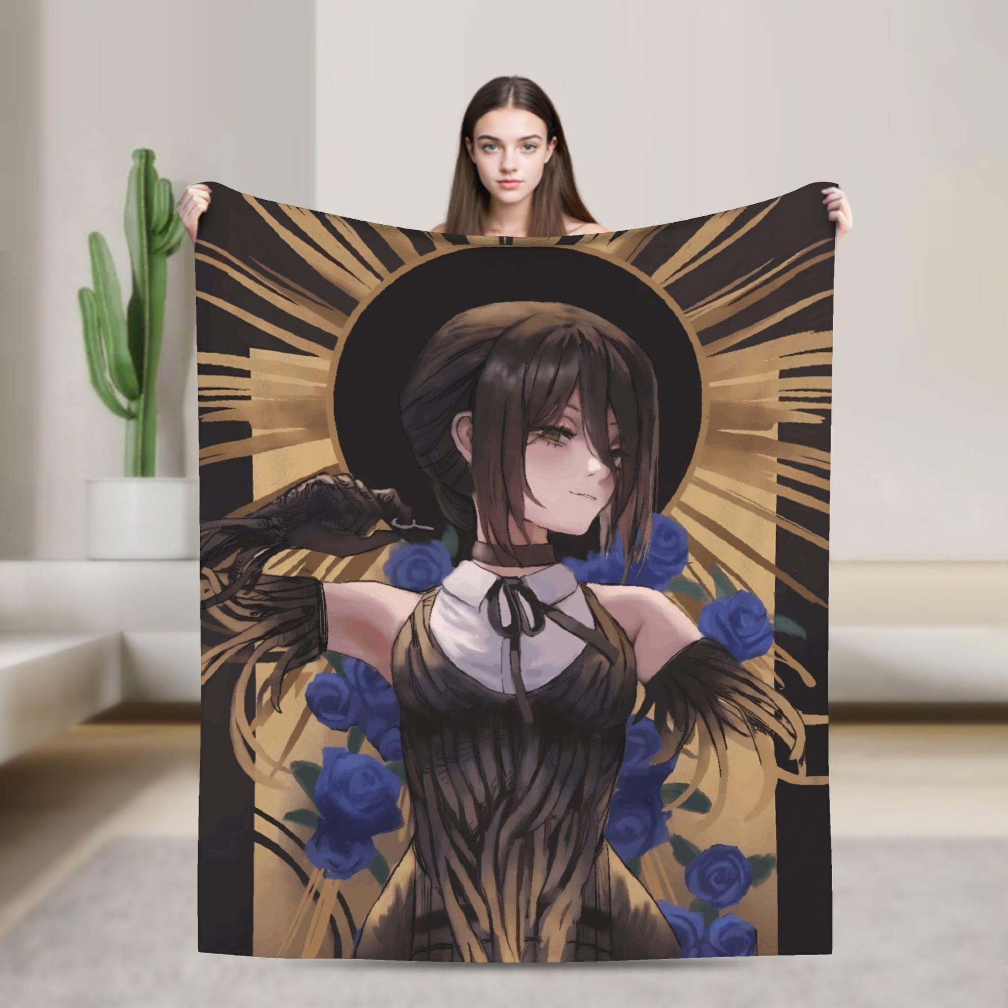 

Anime Chainsaw Reze Super Warm Blanket Travel Plush Bedding Throws Novelty Couch Chair Flannel Bedspread Sofa Bed Cover 75cmx90cm