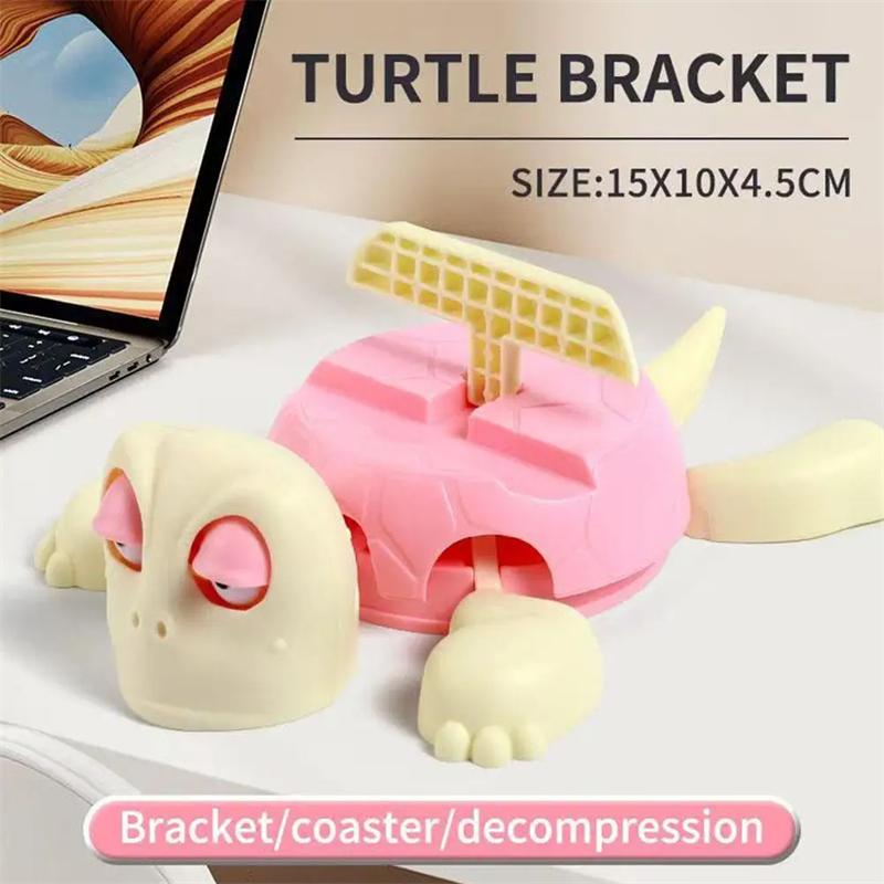 

Милый держатель для телефона в виде черепахи с креативным декором и забавным держателем для телефона в виде животного, подходящий для всех телефонов розовый
