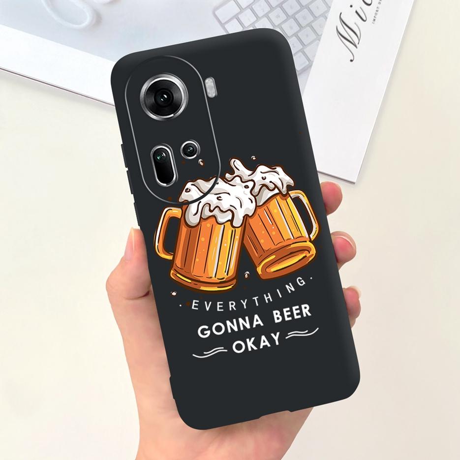 For Oppo Reno 11 5G Case CPH2599 Cute Fashion Painted Cover Soft Silicone Phone Case For Oppo Reno11 Pro Reno 11F Reno11 F Shell