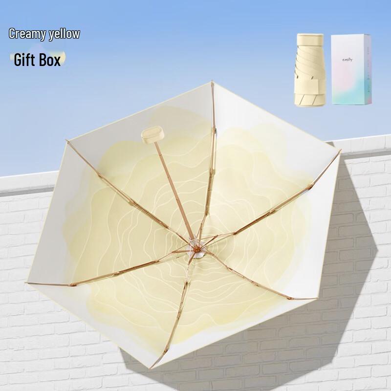 Portable Floral Sun Protection Umbrella