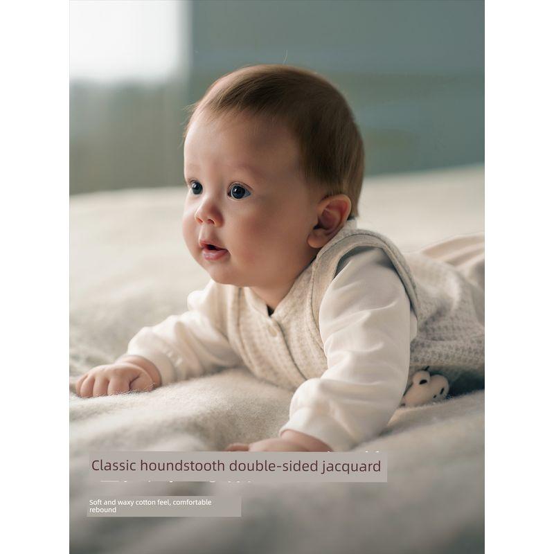 David Bella Newborn Romper 2026 Spring New Style Baby Boy Class a Infant Jumpsuit Faux Two-Piece Romper