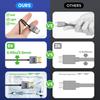 30/60/120cm Thin HDTV 2.1 Video Cable Cord 8K@60Hz Small to HDTV Coaxial Wire Wide Compatibility